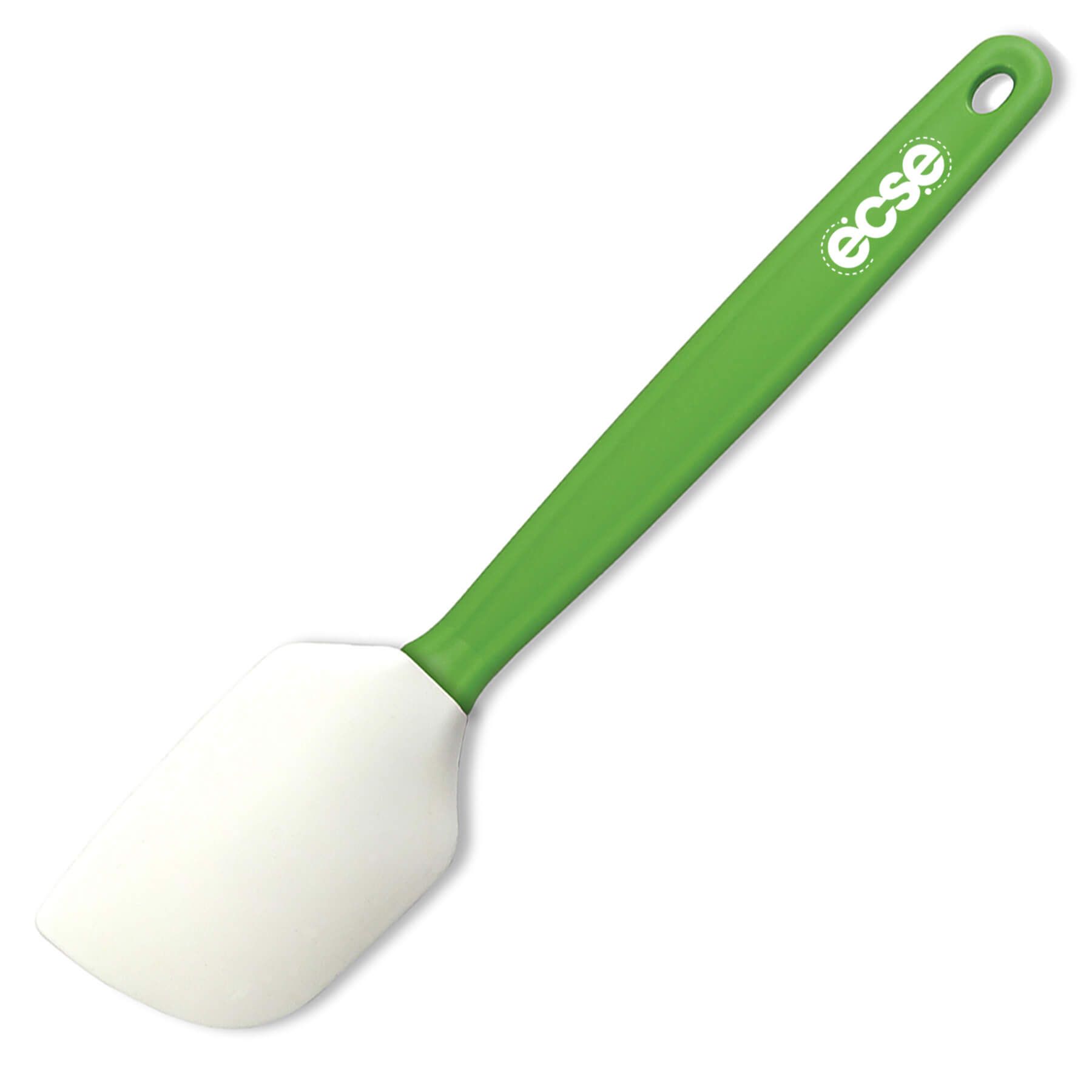Imprinted - Cilantro Green Spatula - White Spatula